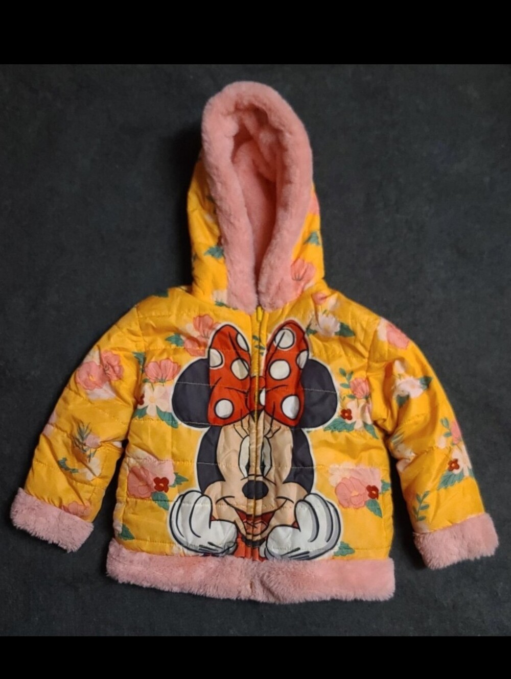 Minnie Mouse Disney Kids Reversible Jacket Size 2T